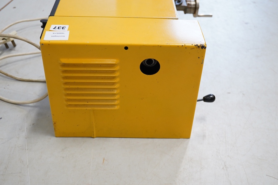 A Hobbymat Universal precision lathe, type MD65, length 79cm. Condition - fair to good.